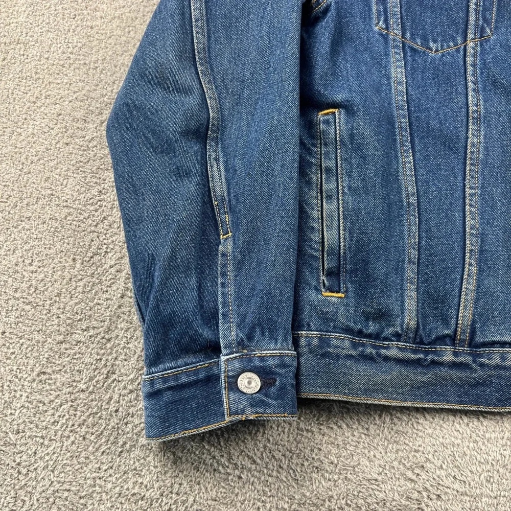 VTG Y2K Levi's 57511 Denim‎ Trucker Jacket Cotton Men's XL Blue Workwear - Picture 7 of 7
